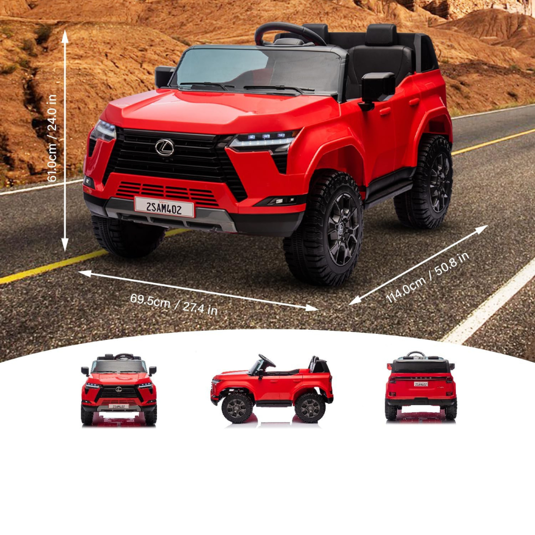 Megastar Rideon Licensed Lexus GX550 Kids Electric Car, Dual Motor With Remote Control