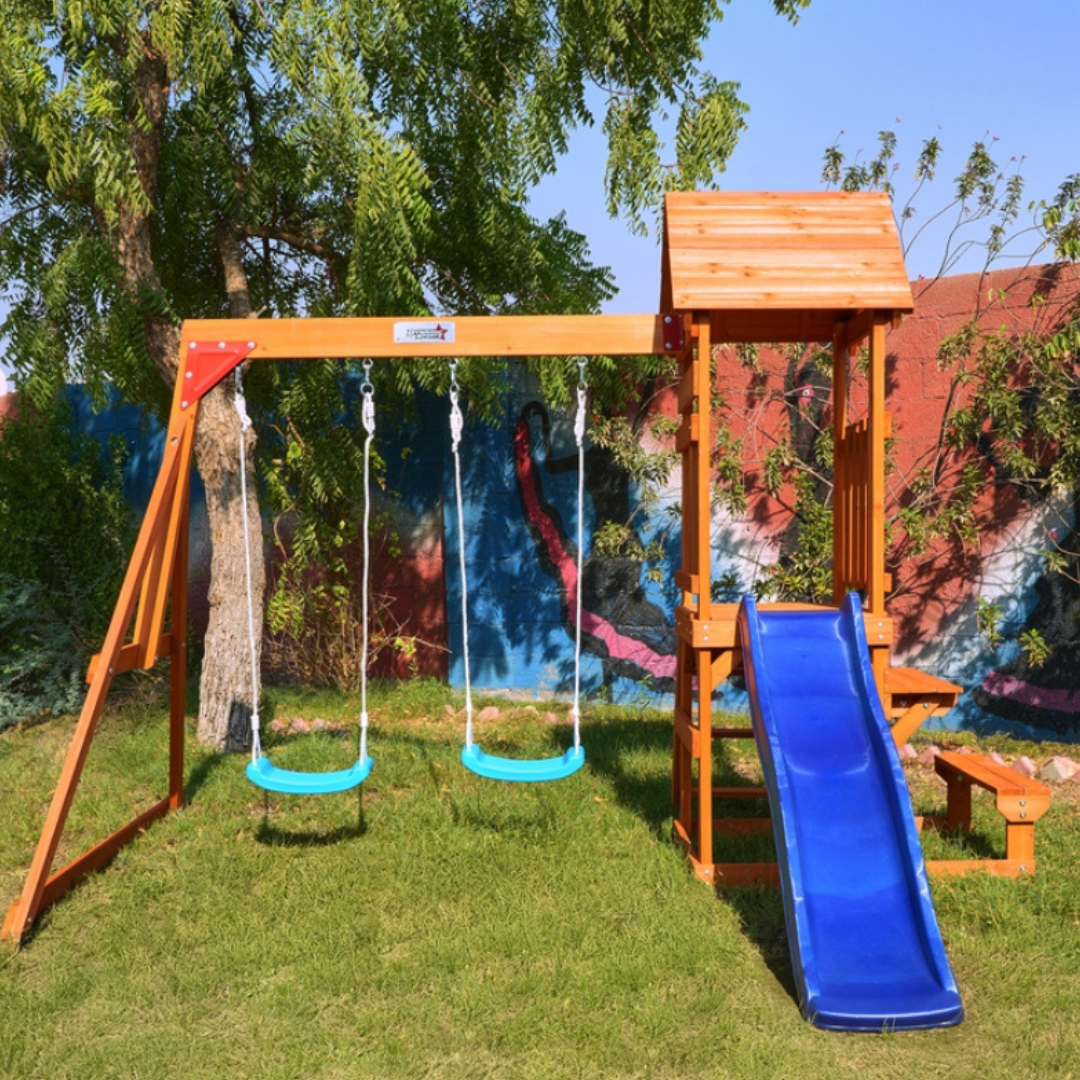 Megastars Dynamic Sports Arabian Hyrax Wooden Swing Set
