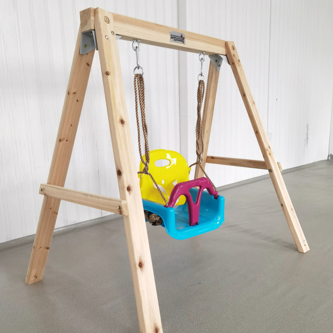 Megastar's Dynamic Sports Growing Giraffe Wooden Swing Set