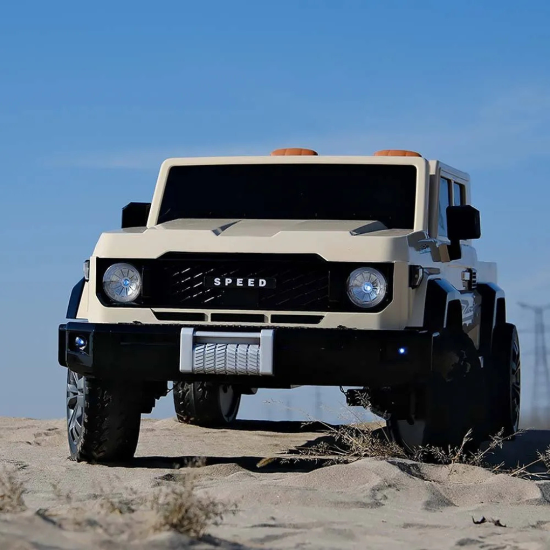 Megastar Electric Ride on 12 V Land Cruiser Style SUV Jeep 2 Seater With Openable Trunk