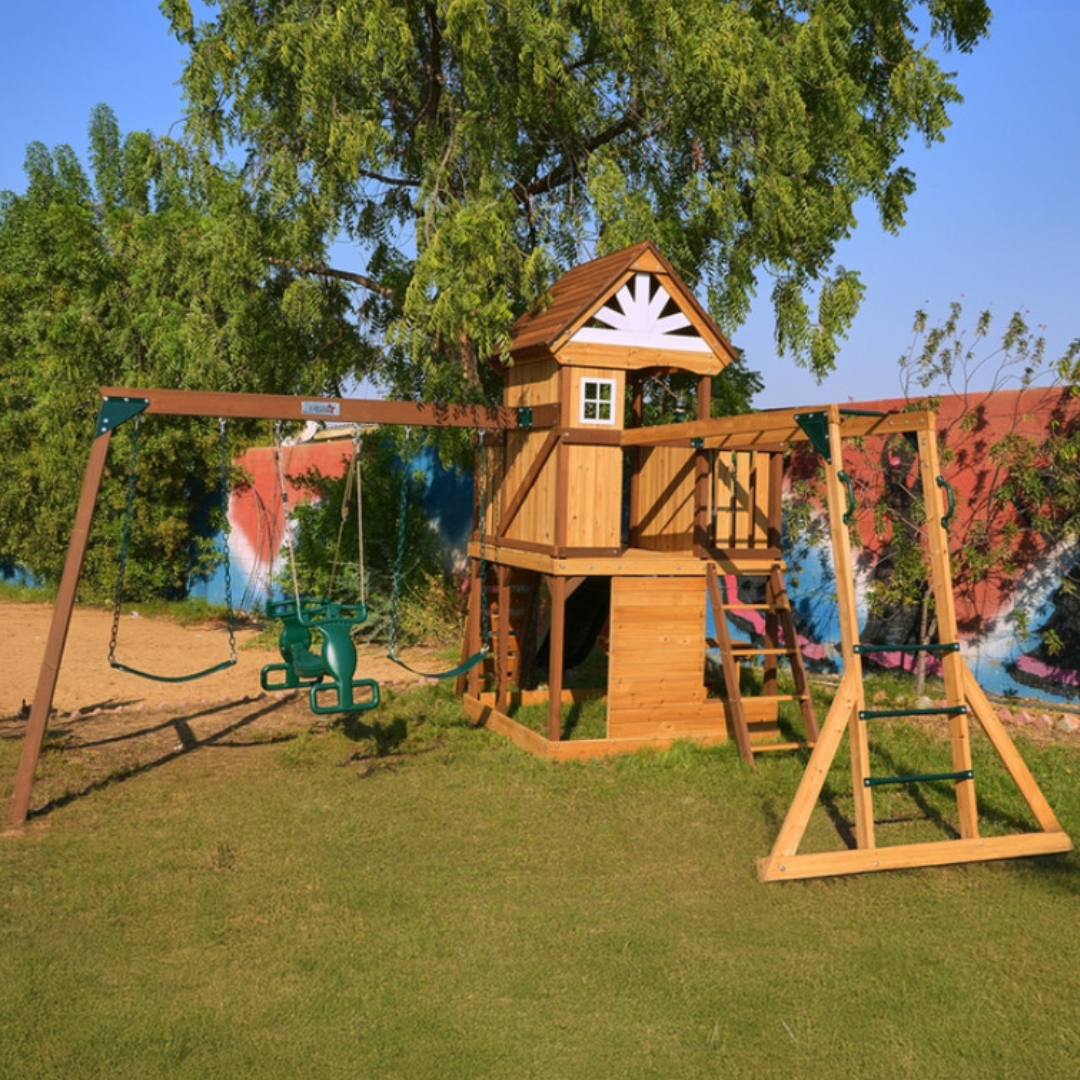 Megastar Dynamic Sports Arabian Ibex Wooden Swing Set