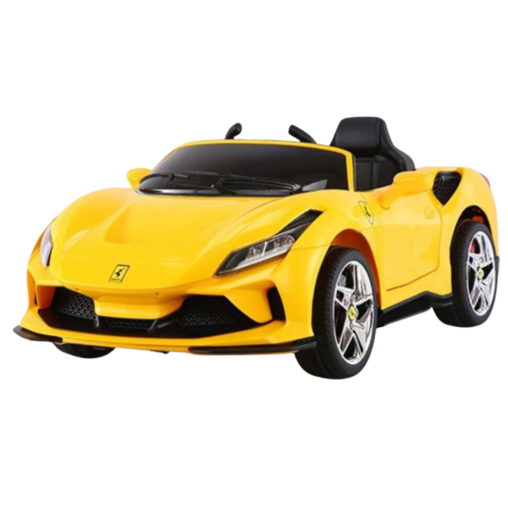 Megastar 24v xxl Ferrari Styled F8 Kids Electric Ride on Car-2 Seater-Double Open Doors Children Electric Car