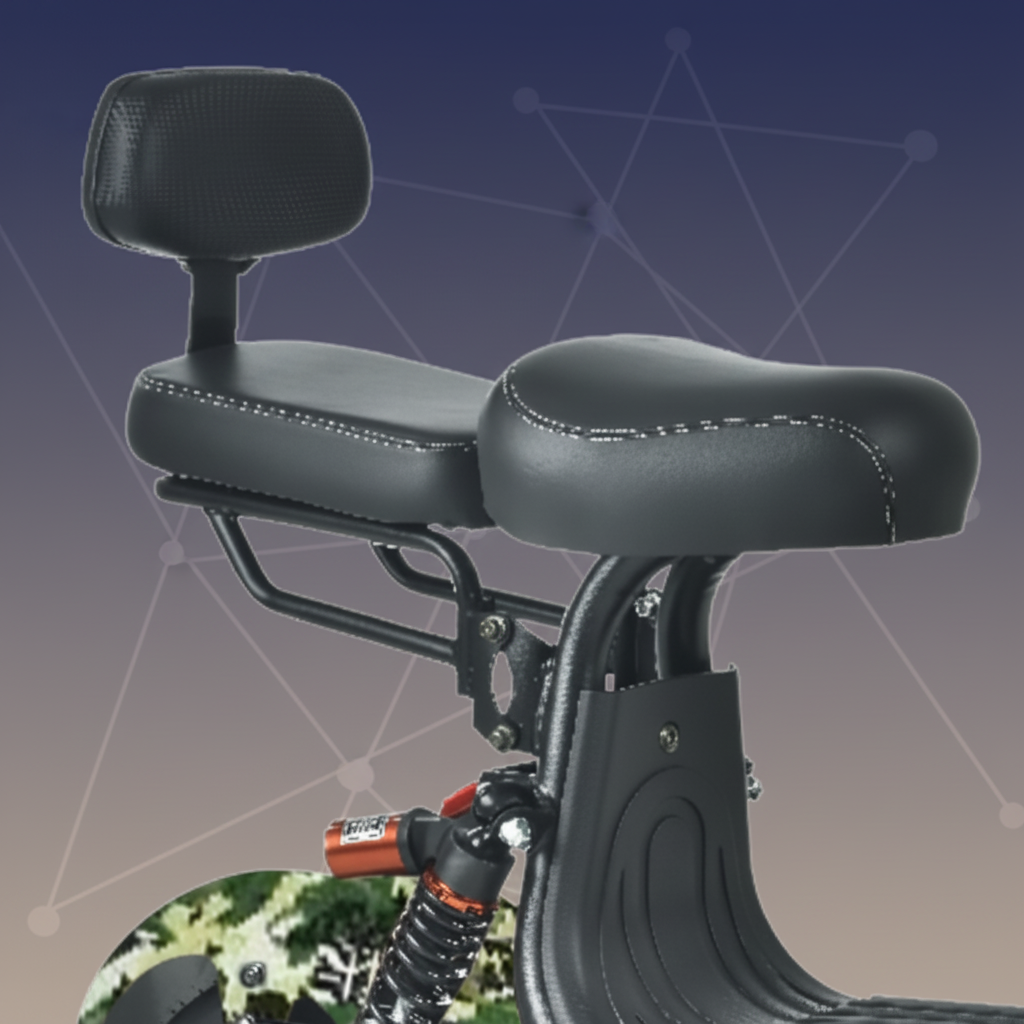 Black scooter seat