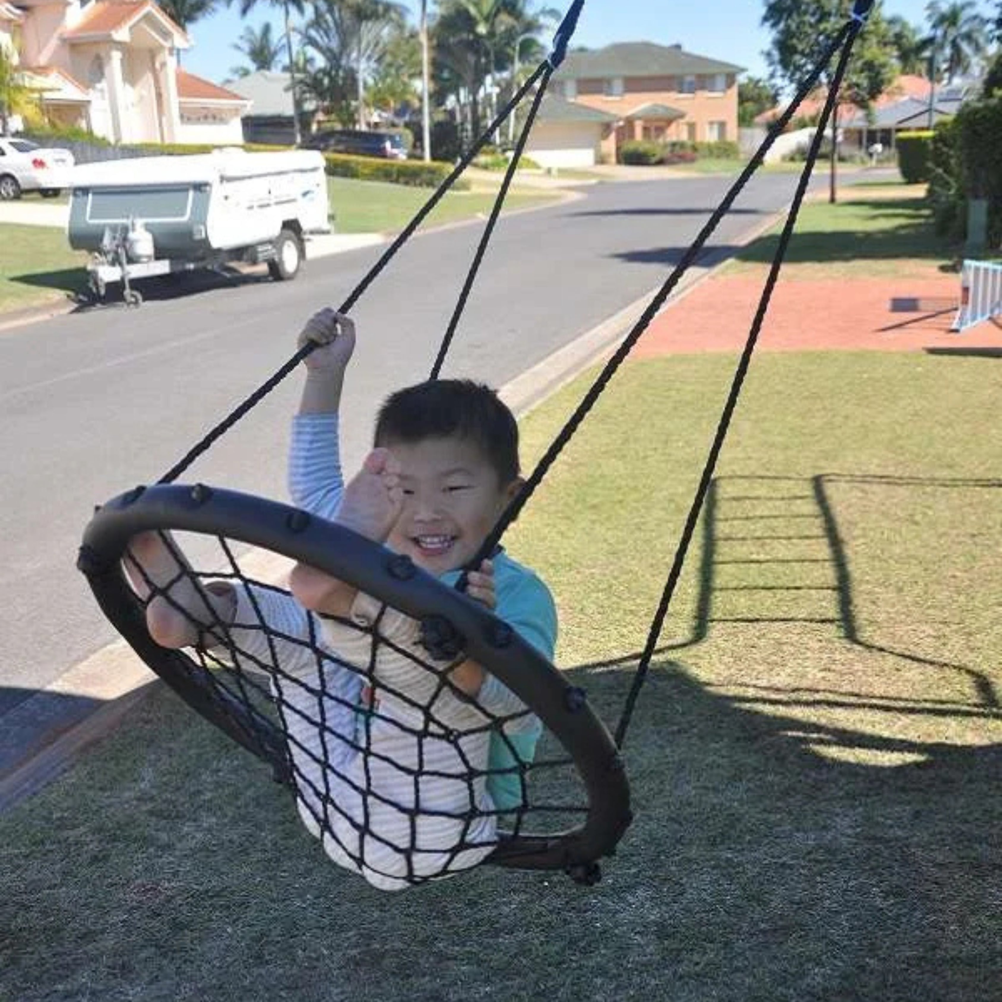 Megastar Swing Bed Attach with AdventureZone Combo Premium Garden Trampoline