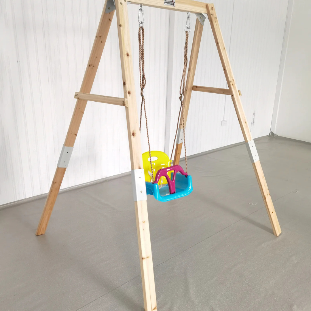 Megastar's Dynamic Sports Growing Giraffe Wooden Swing Set