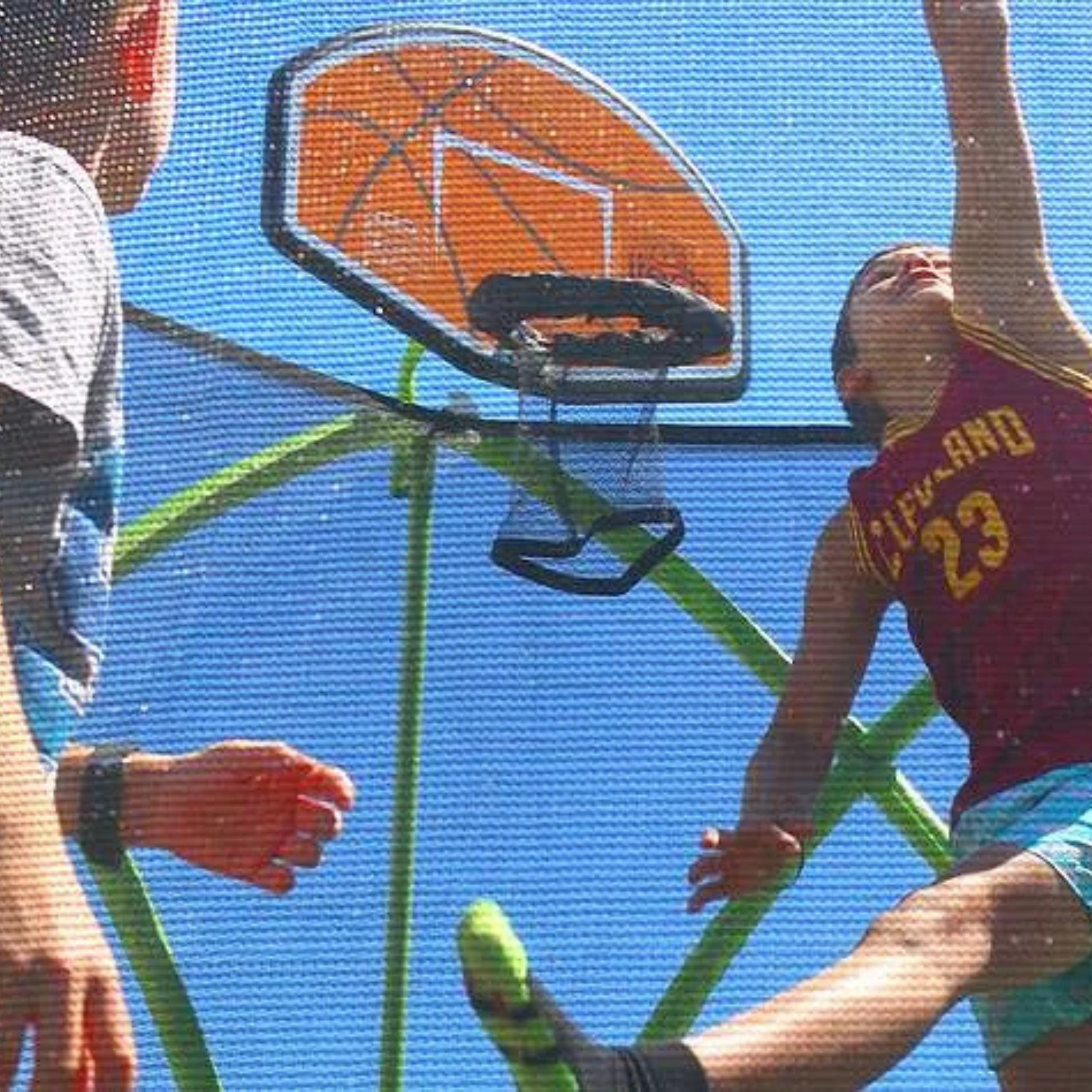 Megastar Basketball Hoop Attach with AdventureZone Combo Premium Garden Trampoline