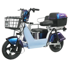 Megawheels Family CozyCab Mobility Tricycle 48 v 3 Seats with Double Basket