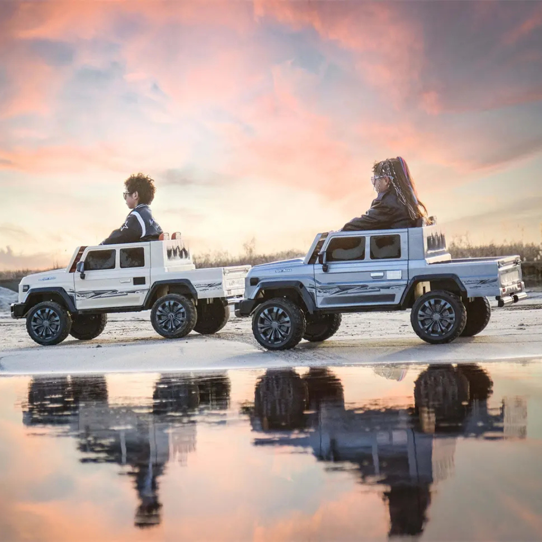 Megastar Electric Ride on 12 V Land Cruiser Style SUV Jeep 2 Seater With Openable Trunk