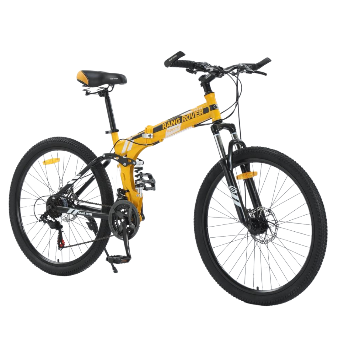 Yellow and black Foldable 26 Inch Rang Rover Mountain Bike