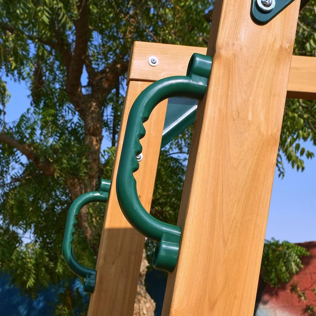 Megawheels Dynamic Sports Arabian Leopard Outdoor Wooden Swing Set, Encourages Physical Activity, Multi-Functional Play, Panoramic Balcony, 570 x 375 x 668cm, 4 Years+, Multicolor