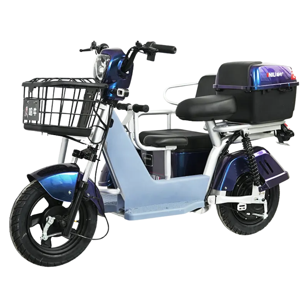 Megawheels Family CozyCab Mobility Tricycle 48 v 3 Seats with Double Basket