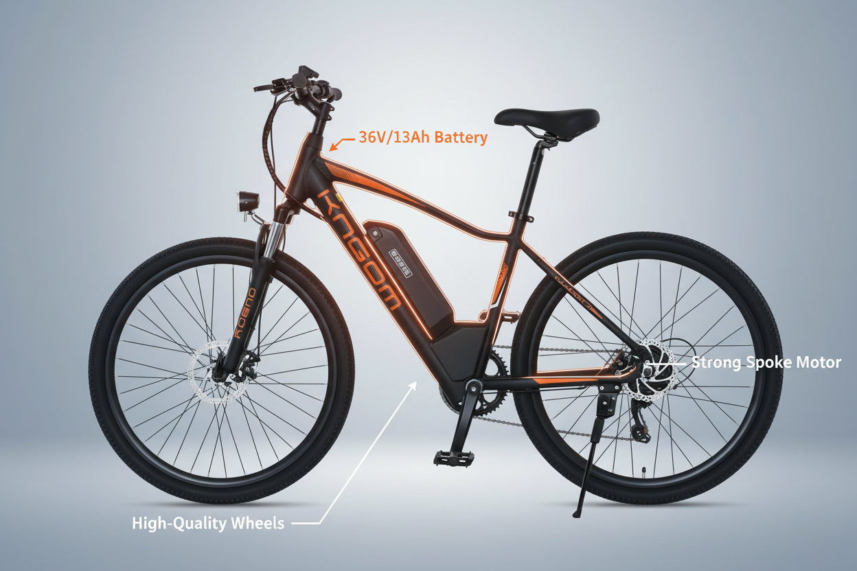 Kugoo M101 Electric Bike 36V 13AH Battery City Rider features 
