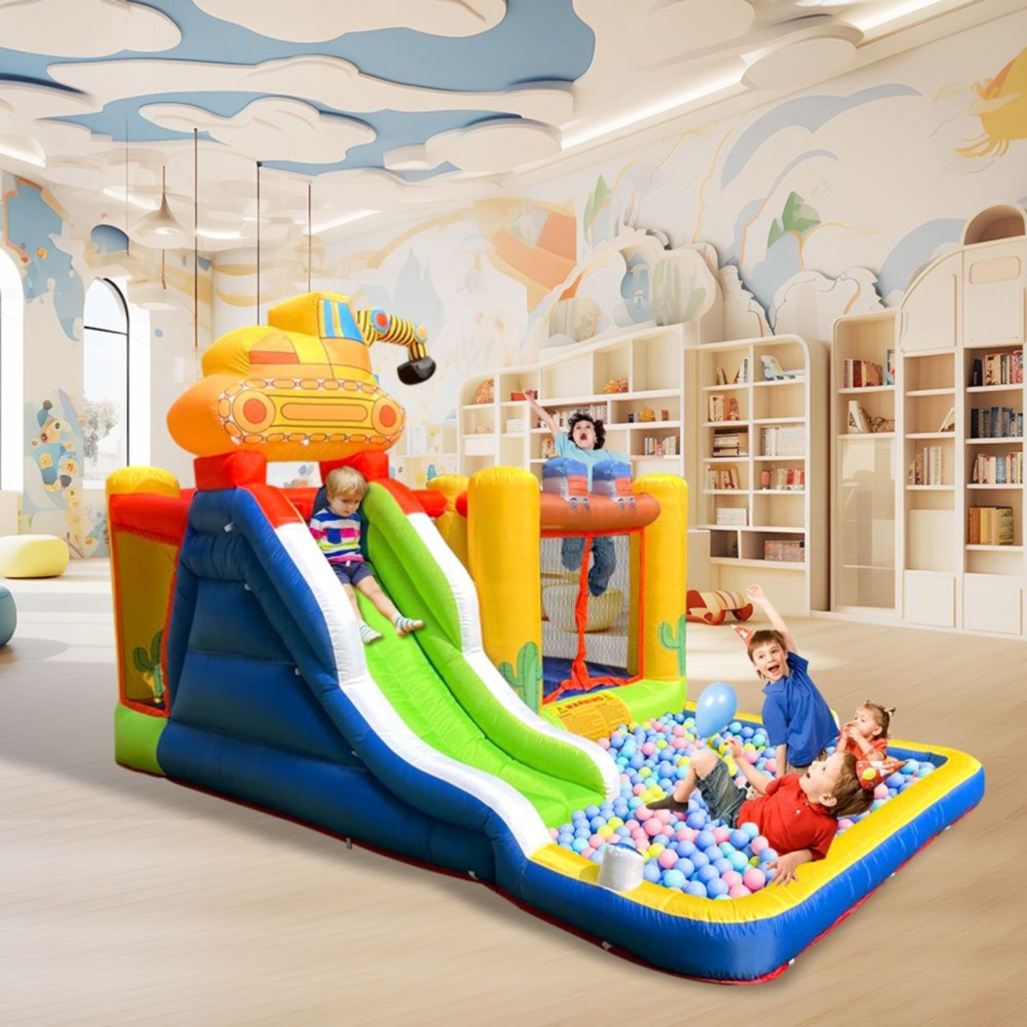Indoor Activities of Kids Inflatable Party Bouncing House Baby Bouncy Slide Water