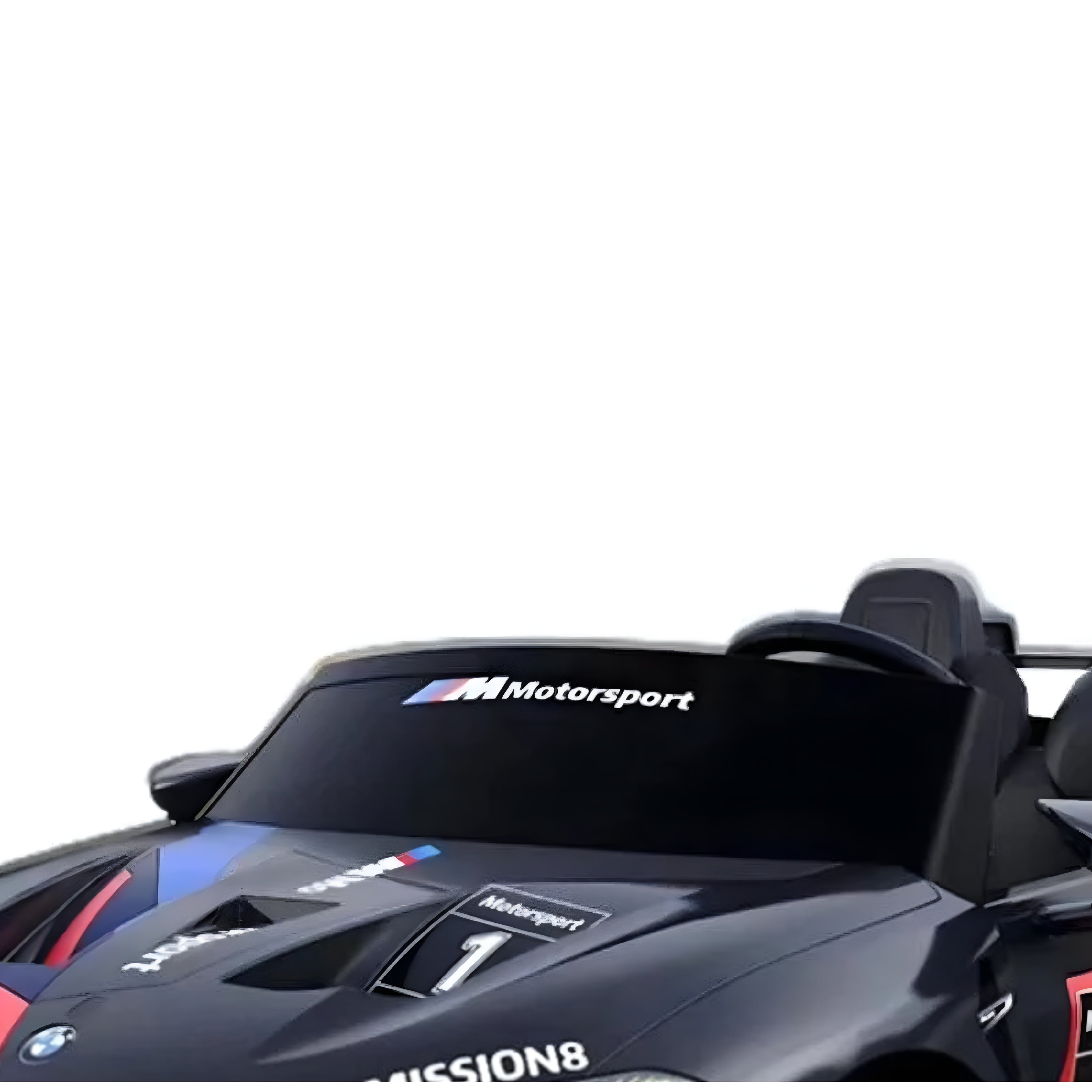 Clear Windshield of M8 GTE Style Racing Electric Ride-On Car for Kids