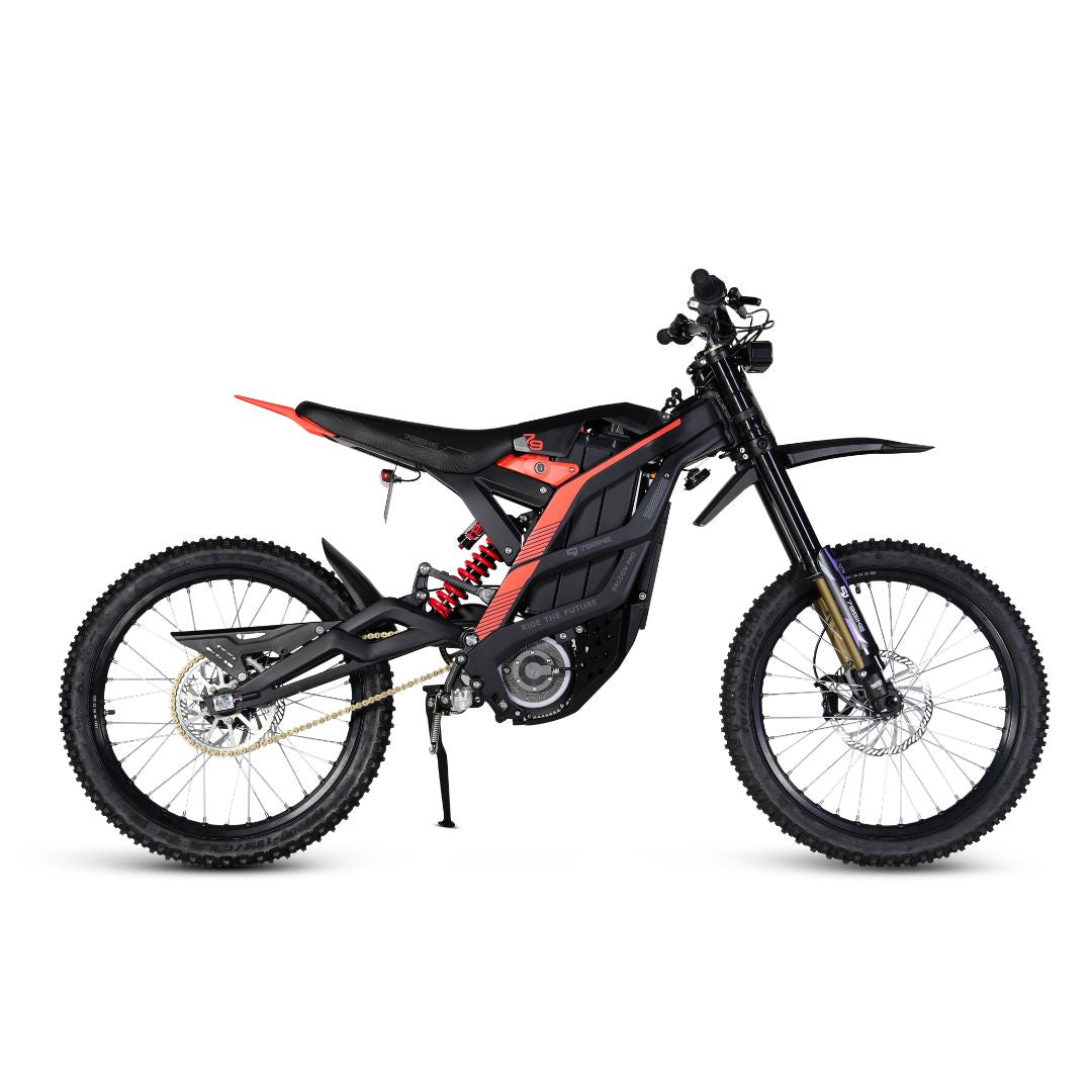 Black and Red electric bike with off road Tyer