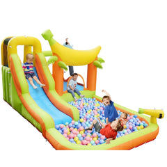 Kids enjoy the Inflatable Monkey Water Jumper