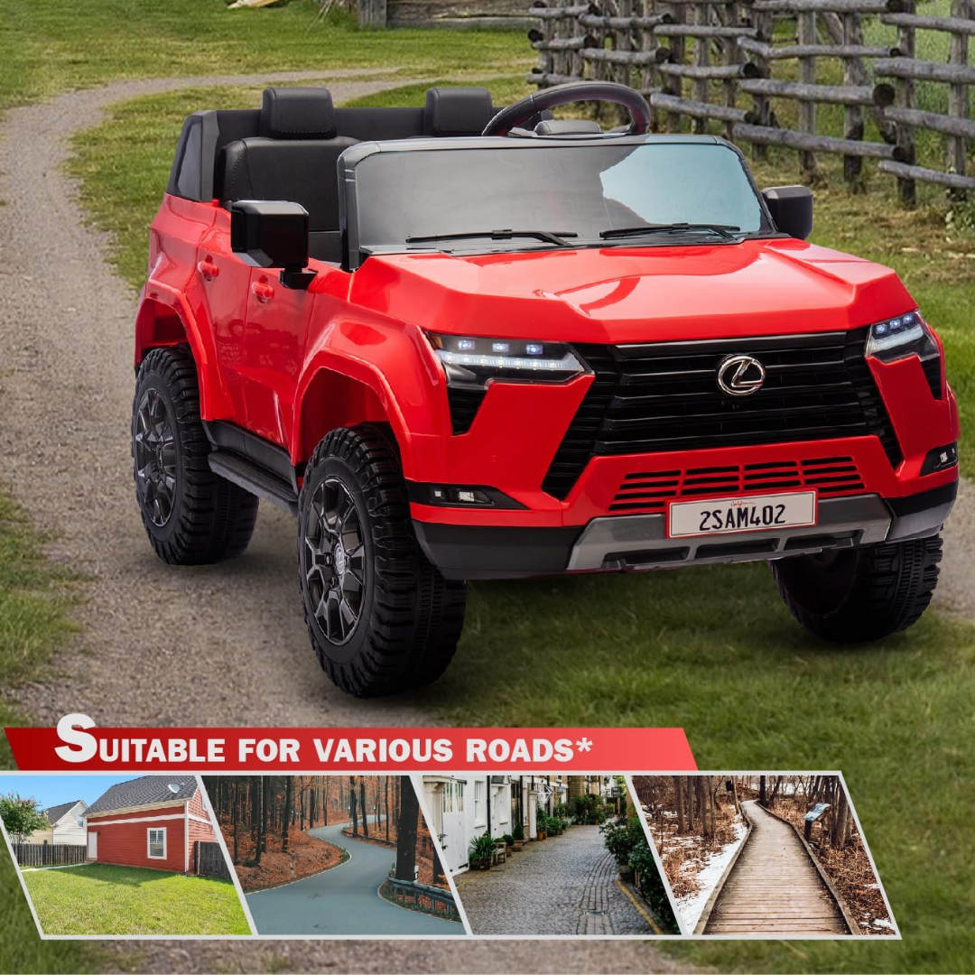 Megastar Rideon Licensed Lexus GX550 Kids Electric Car, Dual Motor With Remote Control