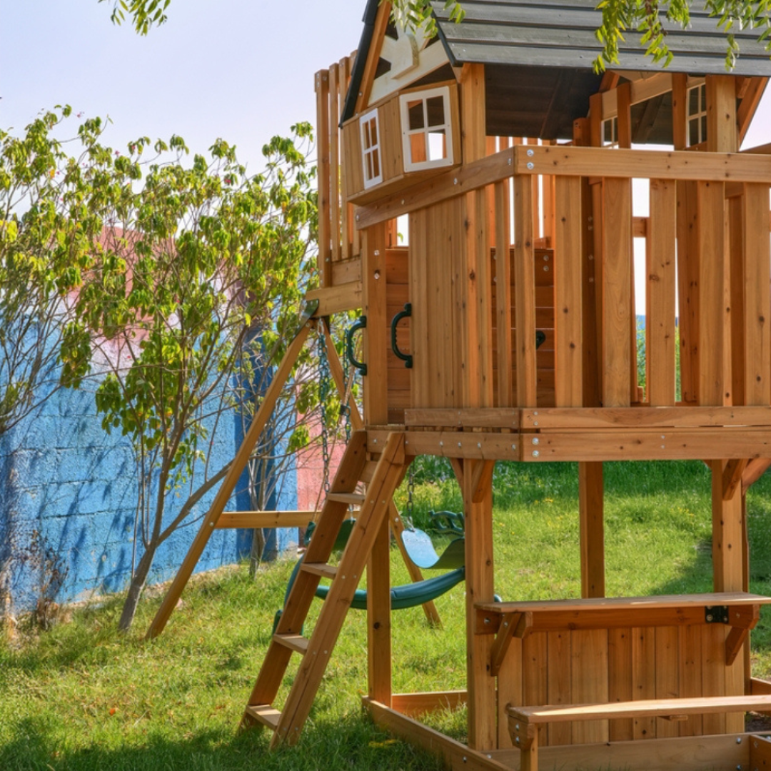 Megawheels Sports Arabian Leopard Wooden Swing Set
