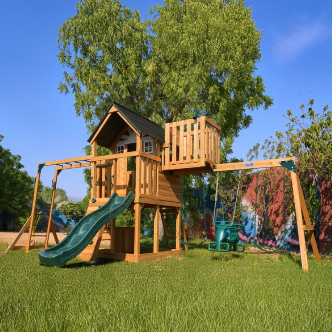 Megawheels Sports Arabian Leopard Wooden Swing Set
