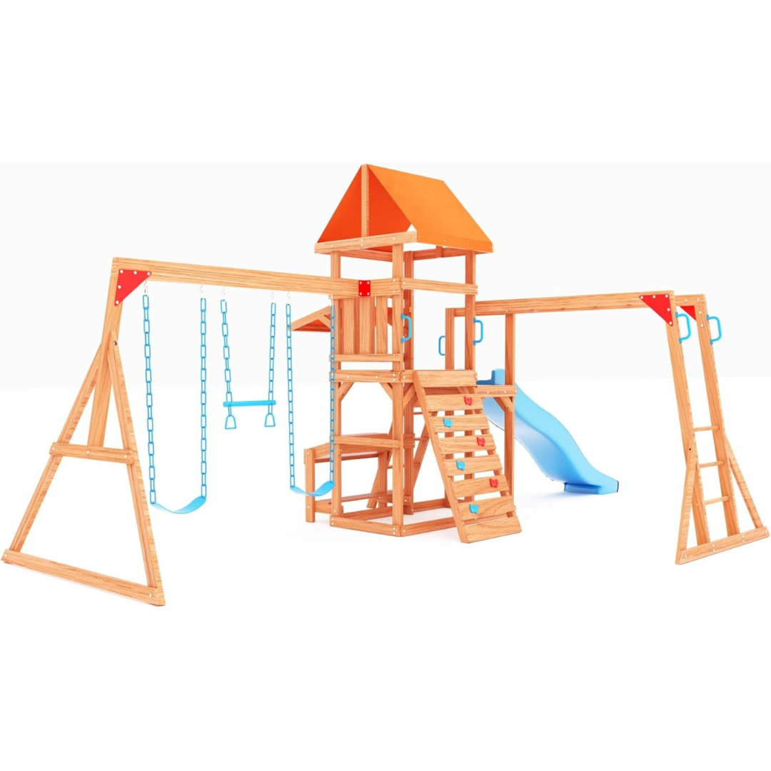 Megastar Dynamic Sports Arabian Pronghorn Wooden Swing Set