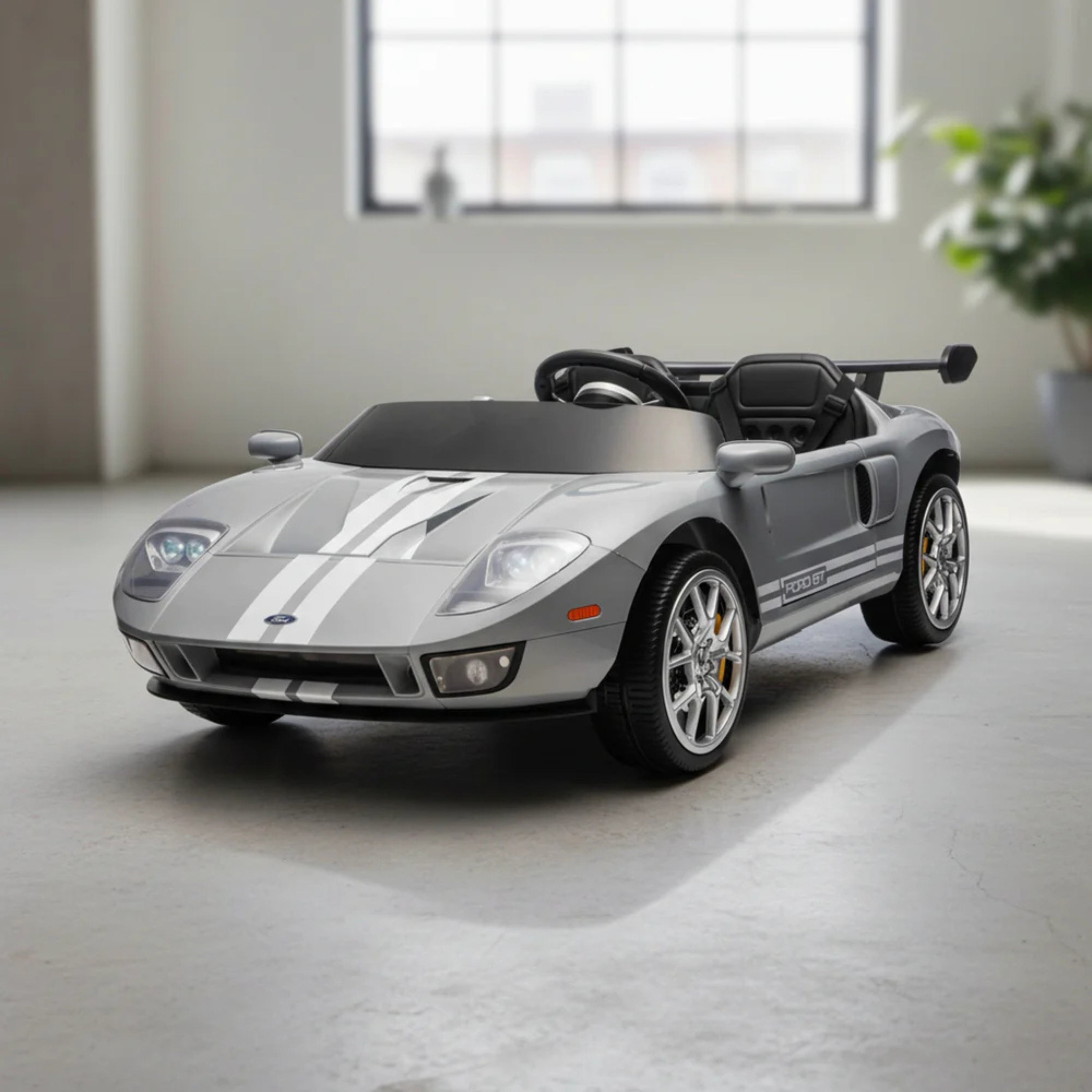 Grey Licensed Ford GT Electric Car with Remote Control car 