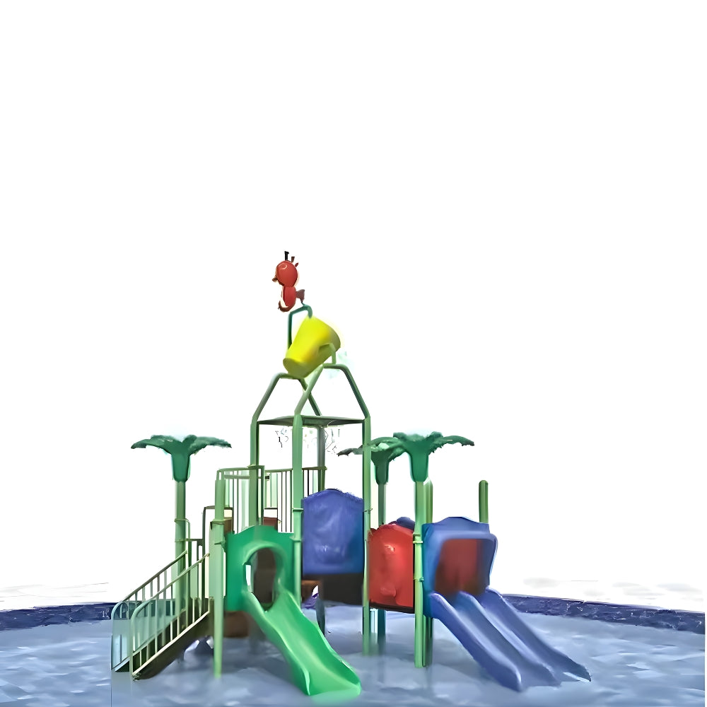 Megastar Splash and Surf Water Play Ground For Outdoors -L 730 x B 430 x H 490 cm