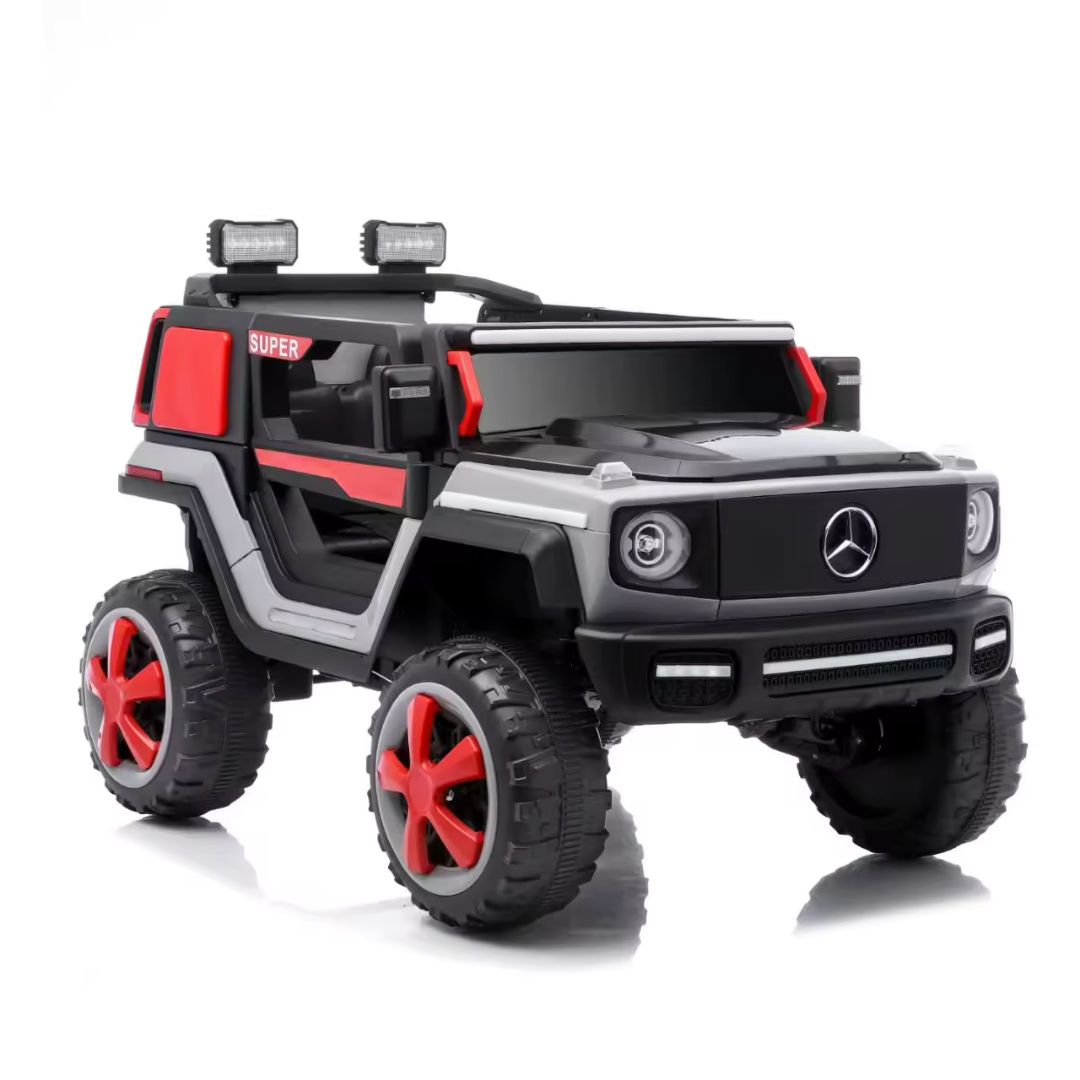A black and Red Mercedes-Benz G-Class-stylecolor ride-on toy vehicle -red 