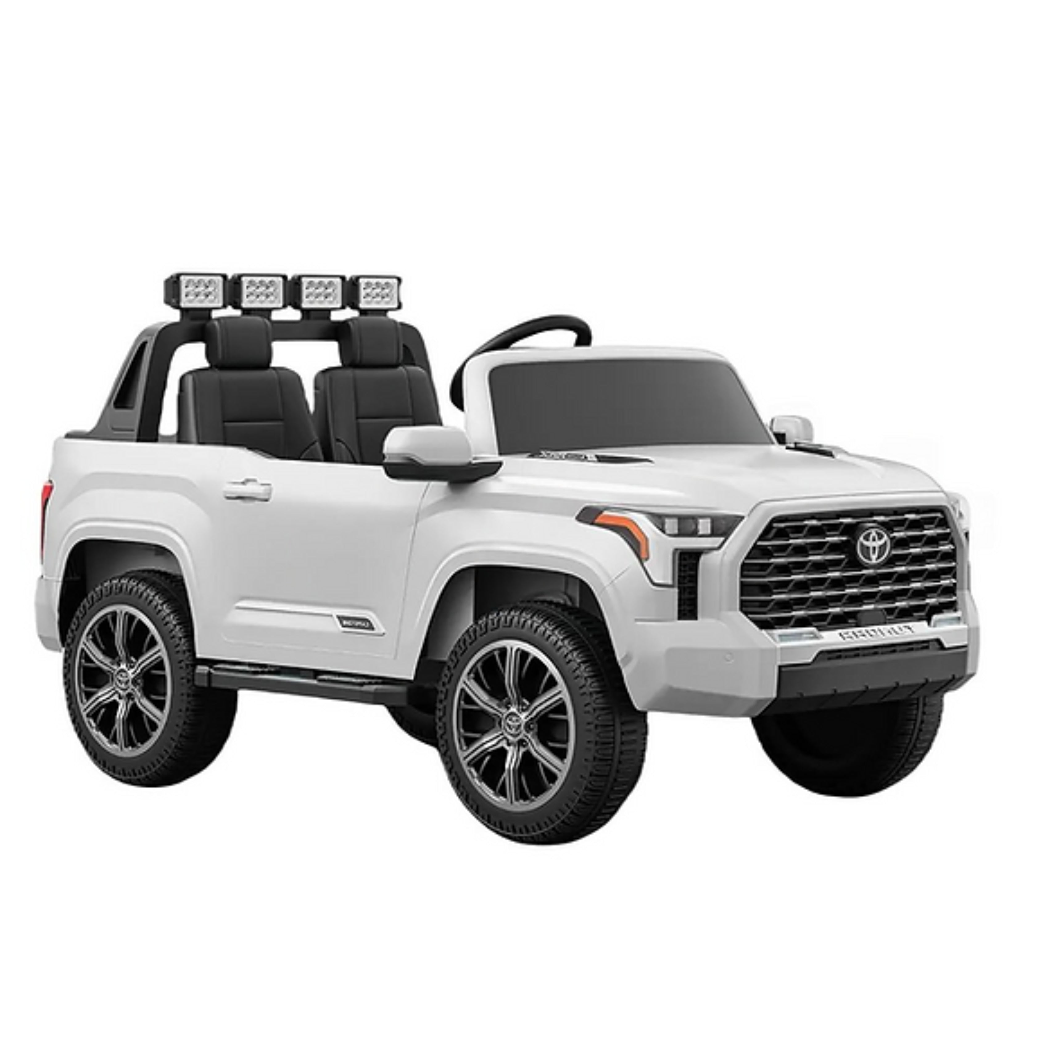 White Toyota Tundra Ride-On Electric Toy Car truck