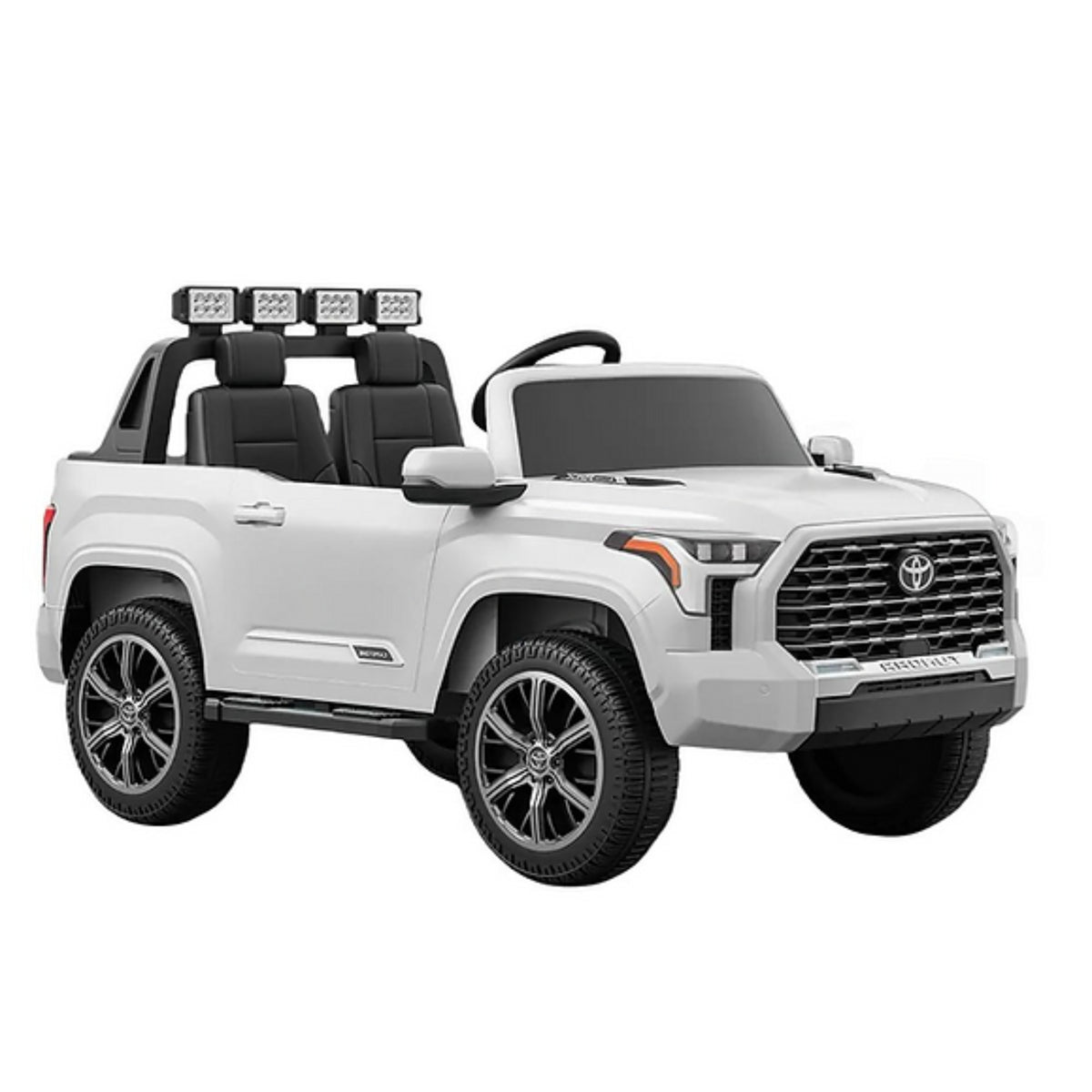 White Toyota Tundra Ride-On Electric Toy Car truck