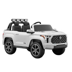 White Toyota Tundra Ride-On Electric Toy Car truck