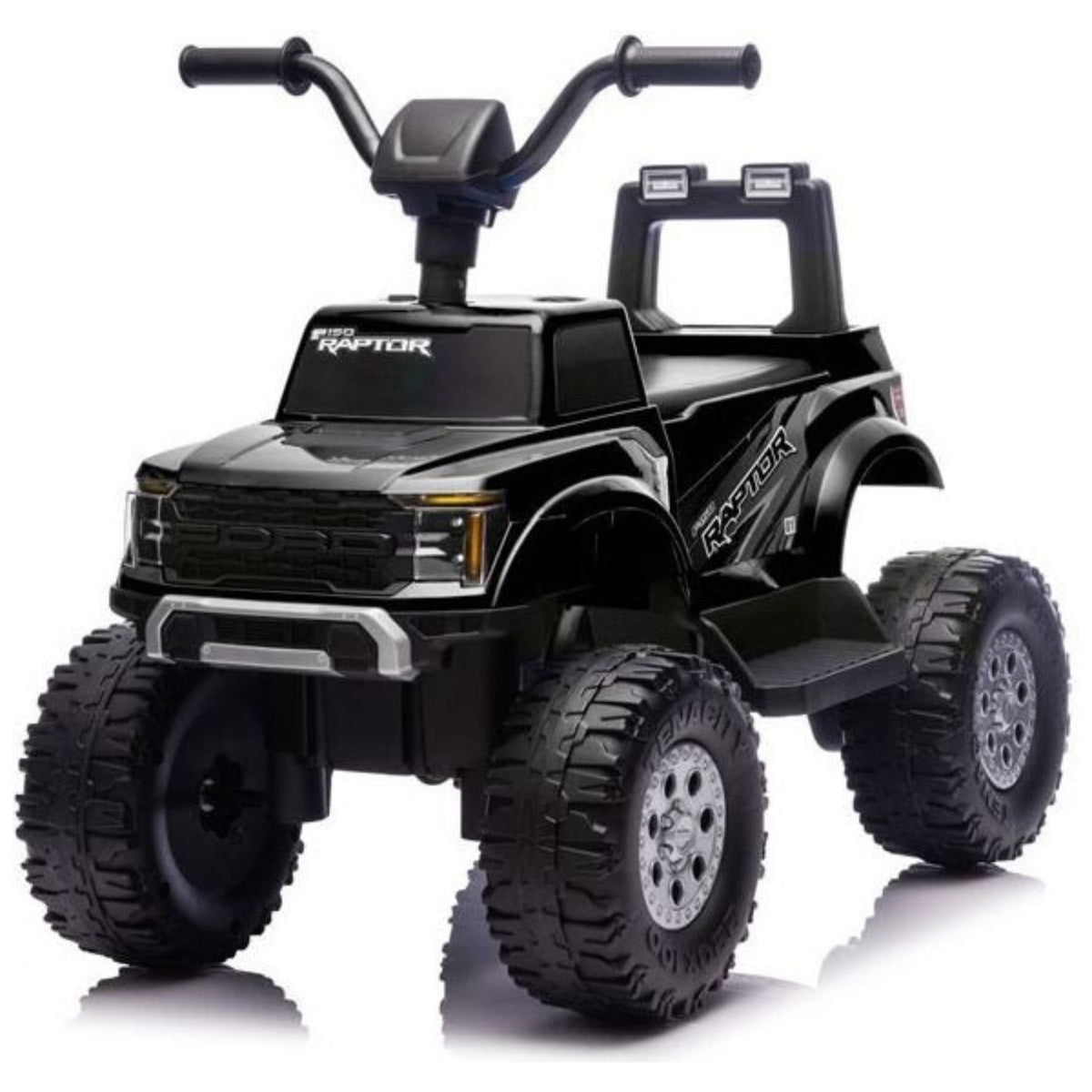 Black Electric Car with 4 Wheels Motors 