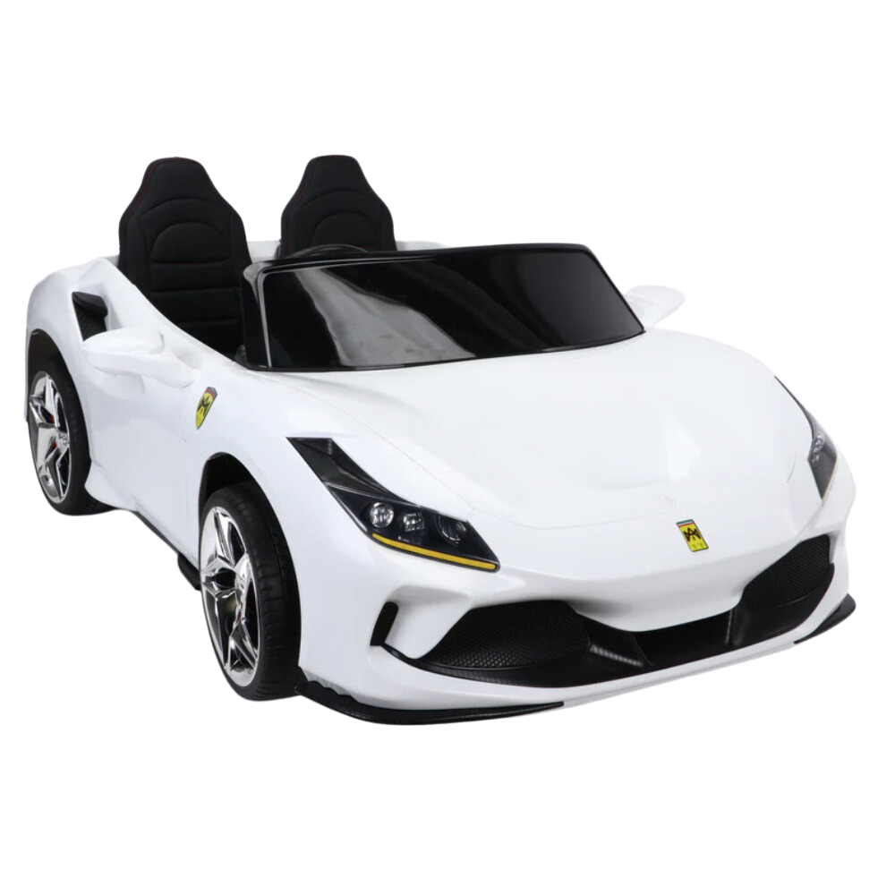 Megastar 24v xxl Ferrari Styled F8 Kids Electric Ride on Car-2 Seater-Double Open Doors Children Electric Car