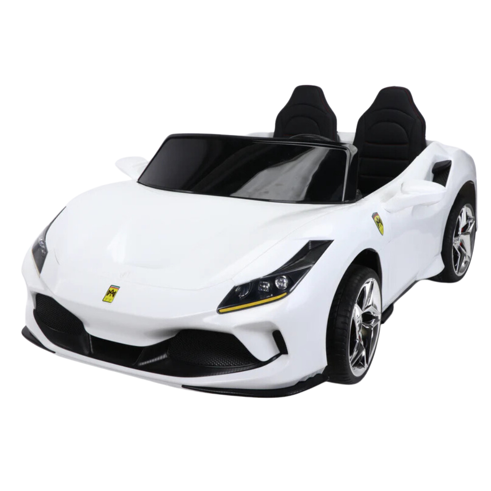 Megastar 24v xxl Ferrari Styled F8 Kids Electric Ride on Car-2 Seater-Double Open Doors Children Electric Car