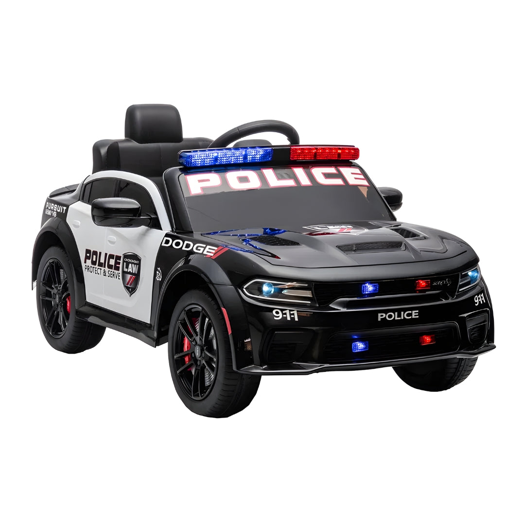 Megastar Kids Electric Ride-on Police Licensed Dodge 12 v Car