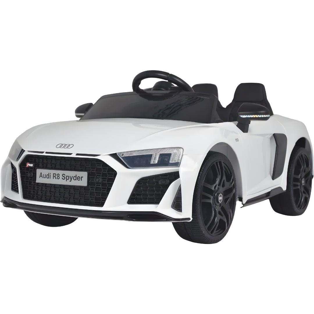 Megastar Audi R8 Spyder Licensed Battery Operated Ride On with Remote Control-White