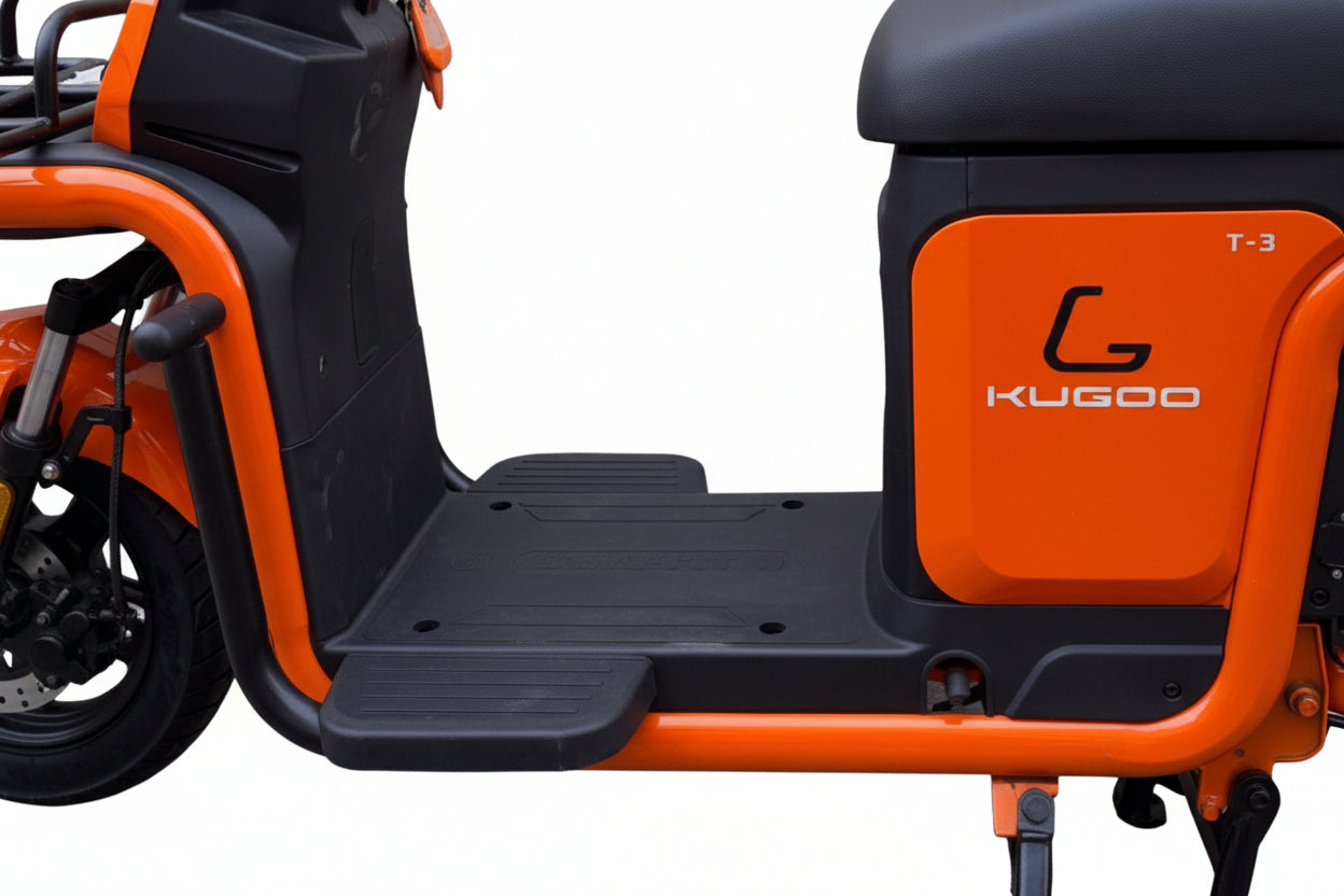 Orange and black Kugoo T3 Electric Bike Cargo 700W 48V 20A Max Speed 42Km/h, 1 Year Warranty at Rafplay