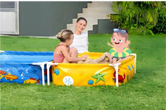 Bestway Rectangular Child Frame Pool Above Ground Swimming Pool Outdoor Water Sand Play Pool