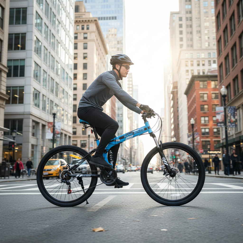 Foldable 26 Inch Rang Rover Mountain Bike with High Carbon Steel Frame