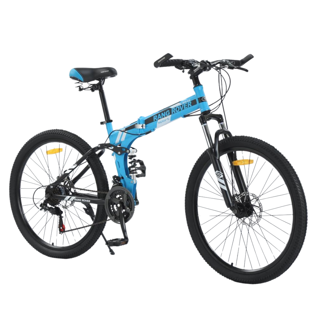 Stylish and strong Blue mountain bike 