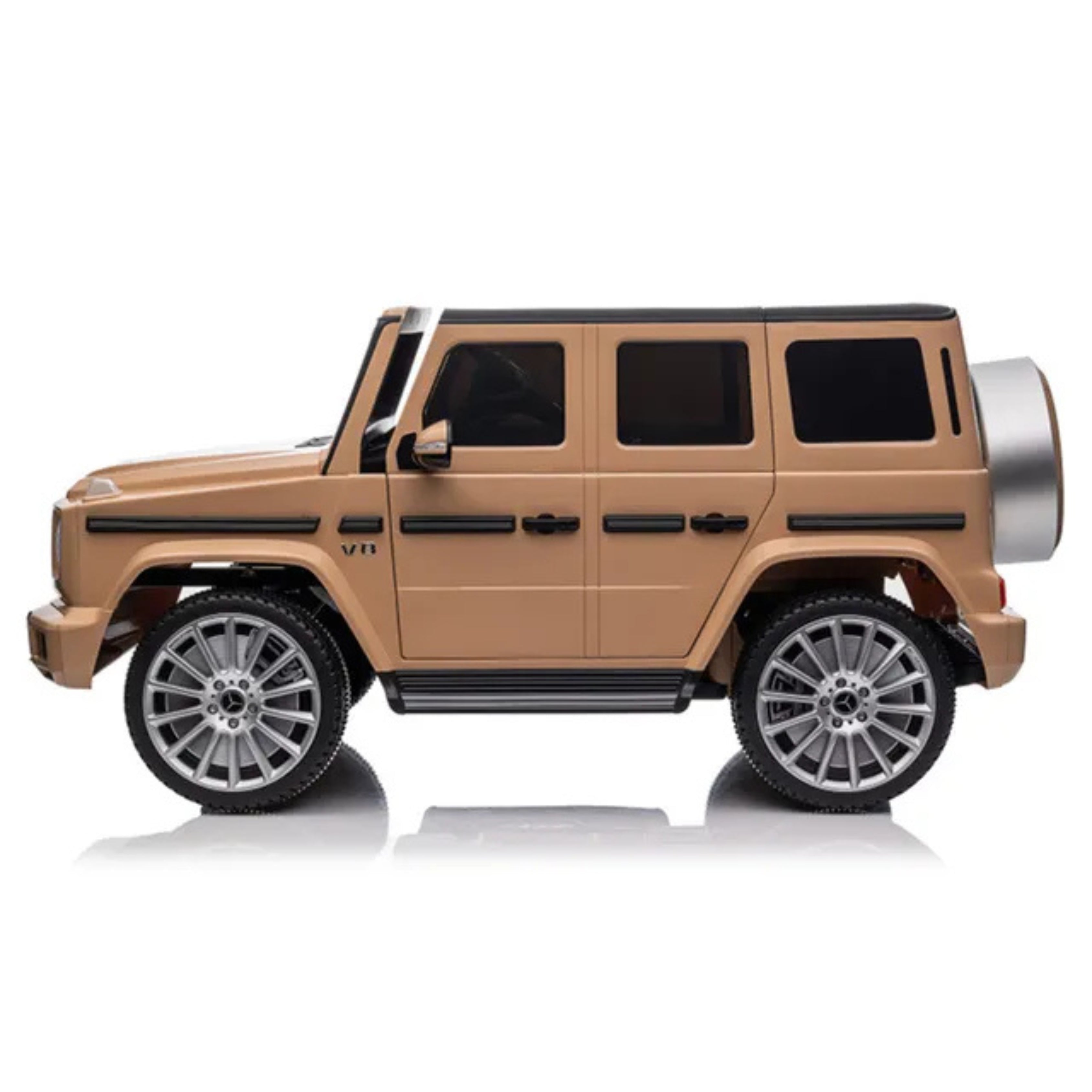 Four-door Beige Kids Electric Mercedes-Benz Car