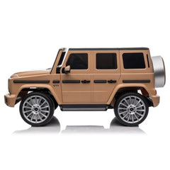 Four-door Beige Kids Electric Mercedes-Benz Car