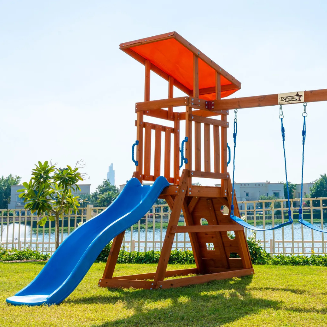 Megastars Dynamic Sports Arabian Cat Swing and Slide Set