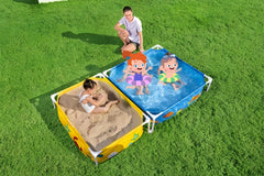 Bestway Rectangular Child Frame Pool Above Ground Swimming Pool Outdoor Water Sand Play Pool