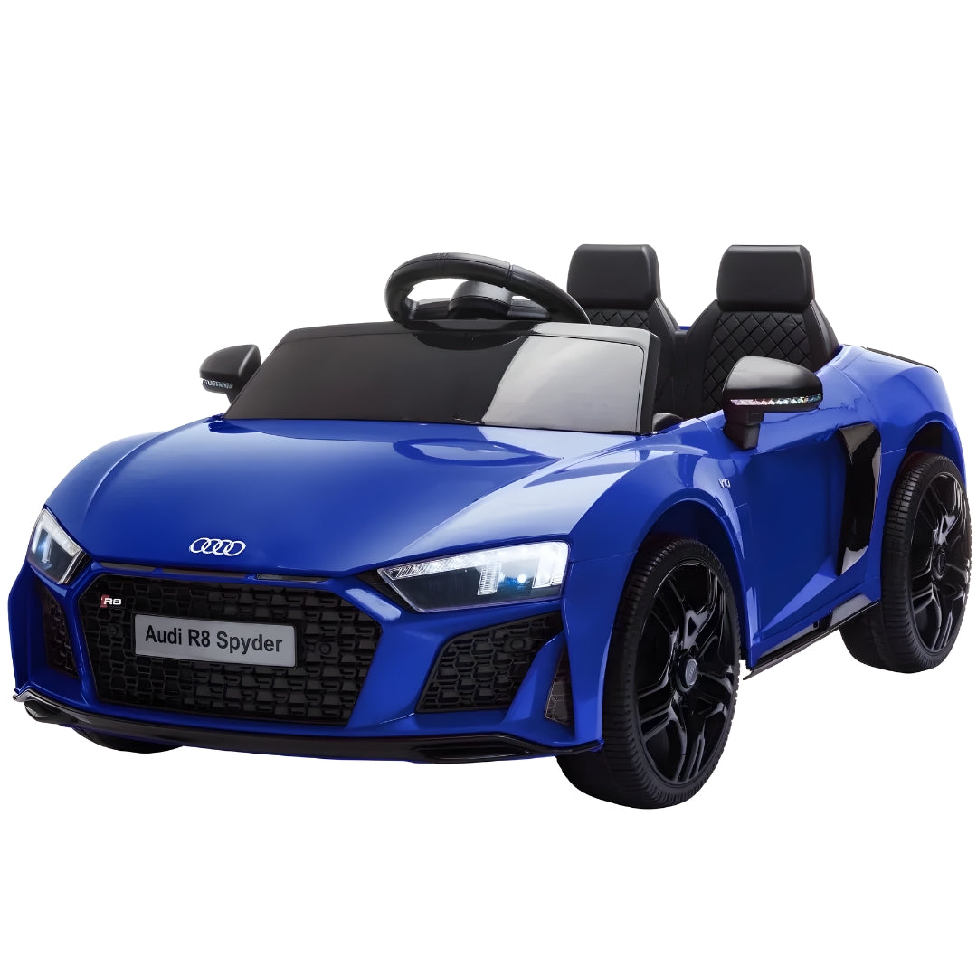 Megastar Audi R8 Spyder Licensed Battery Operated Ride On with Remote Control-Blue