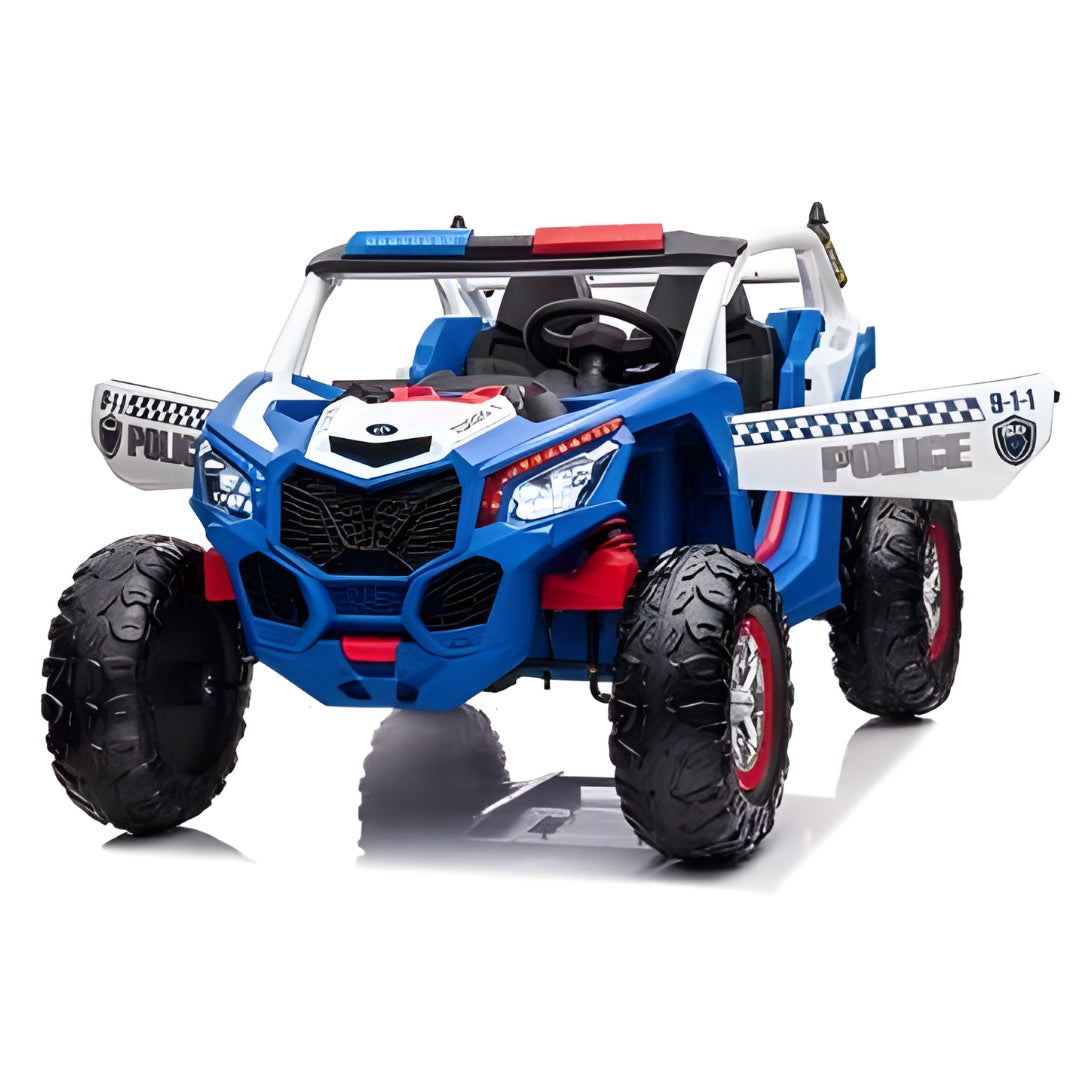 Megastar Ride on Max Expedition 12 v  Kids electric Police Suv with siren and open doors