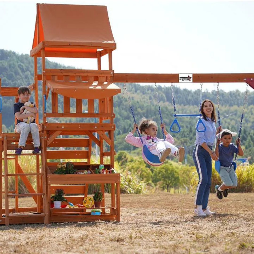 Megastar Dynamic Sports Arabian Pronghorn Wooden Swing Set