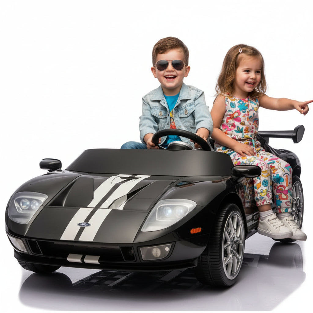 Megastar Ride on Toy for Kids Licensed Ford GT Electric Car with Remote Control