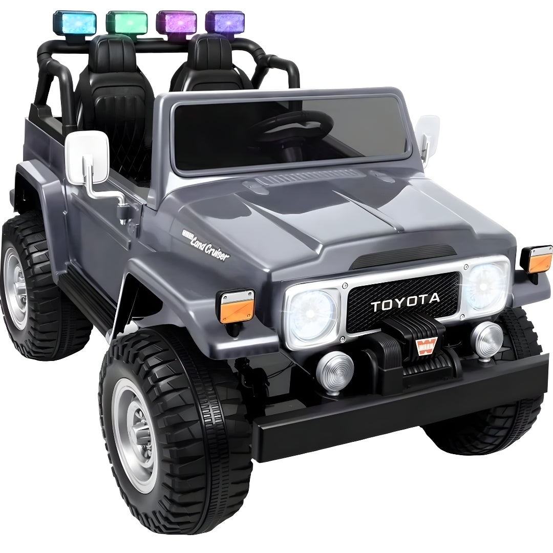 Kids Electric Ride-on 2 Seater Truck Car 12v Licensed Toyota Fj40 Rc