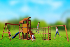 Megastar Dynamic Sports Arabian Oryx Extreme Wooden Swing Set