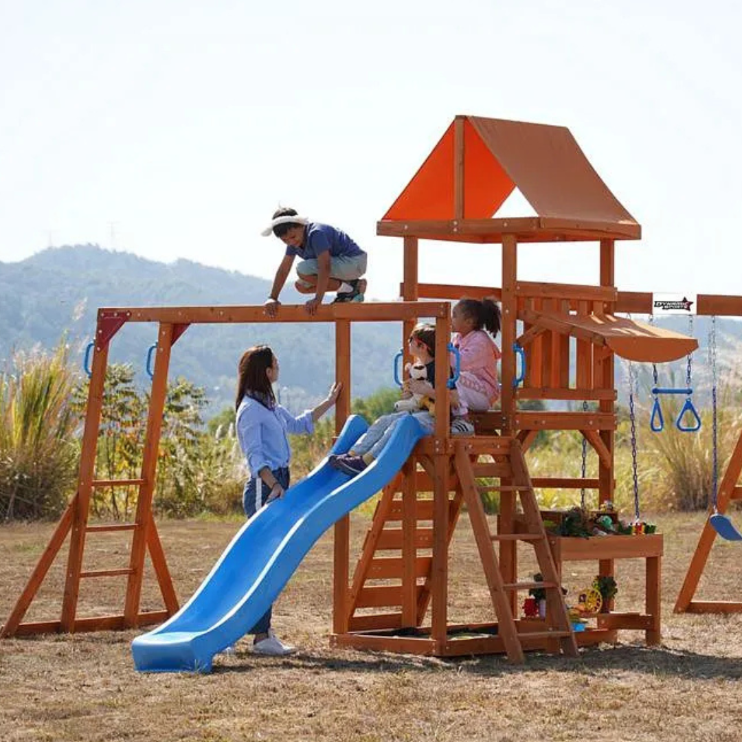 Megastar Dynamic Sports Arabian Pronghorn Wooden Swing Set